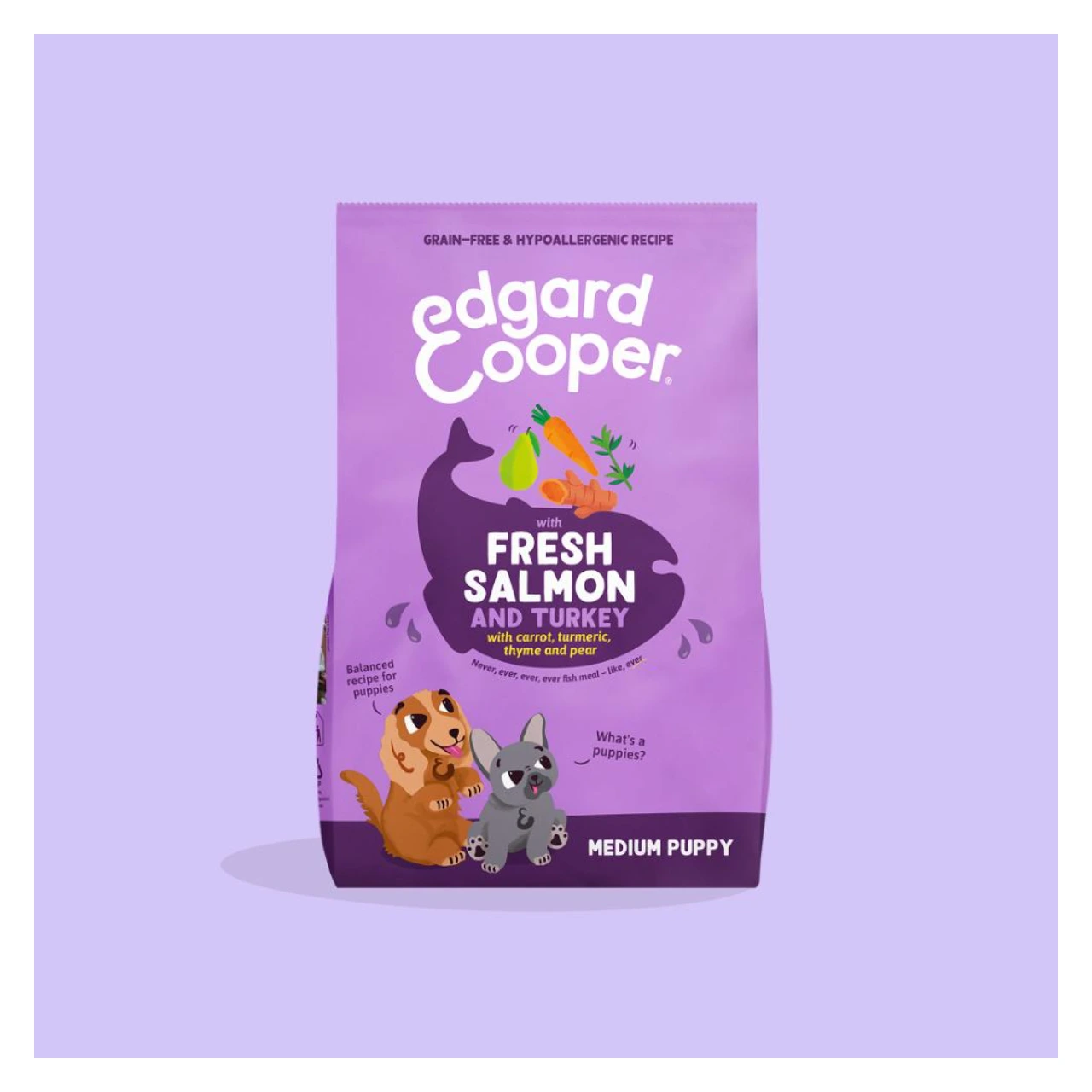 Edgard & Cooper Fresh laks og kalkun kornfrit hvalpefoder 2,5 kg